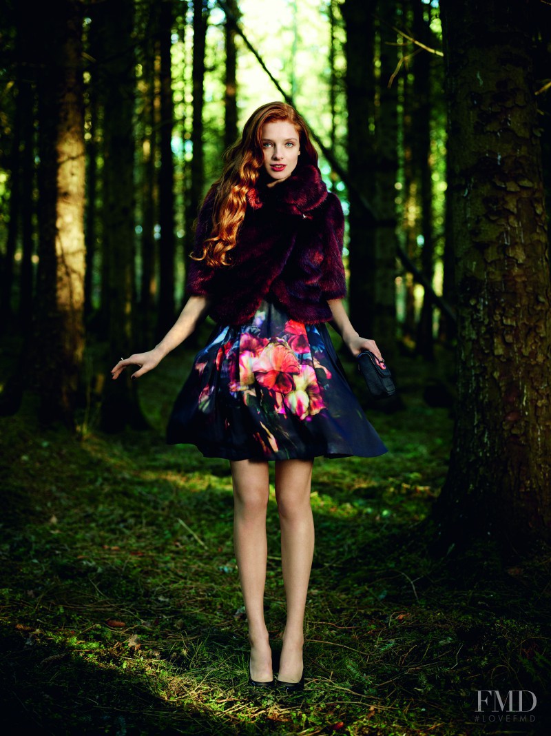 Nastya Pindeeva featured in  the Ted Baker lookbook for Autumn/Winter 2012