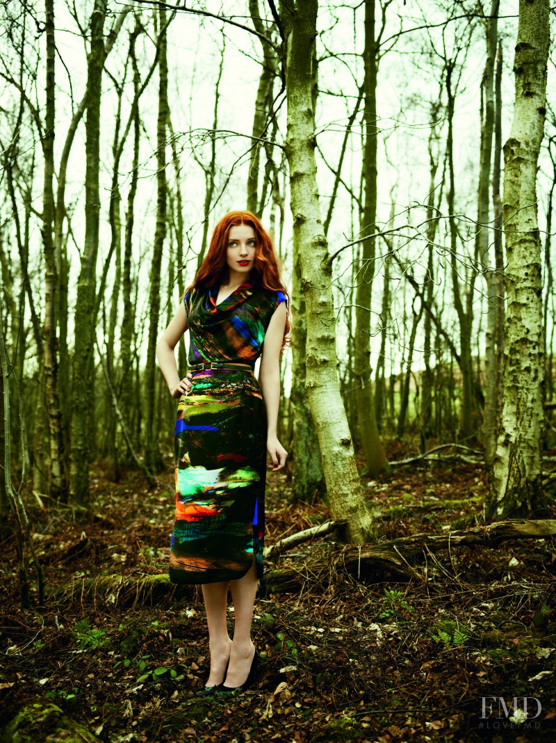 Nastya Pindeeva featured in  the Ted Baker lookbook for Autumn/Winter 2012