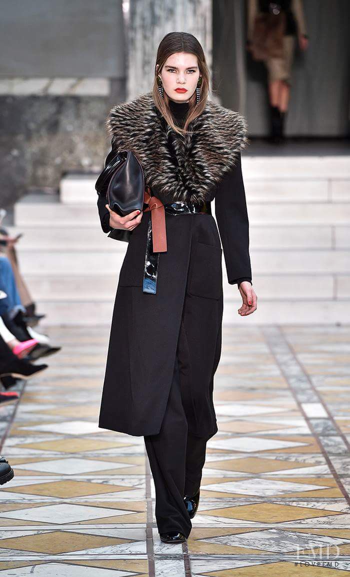 Sophie Rask featured in  the By Malene Birger fashion show for Autumn/Winter 2016