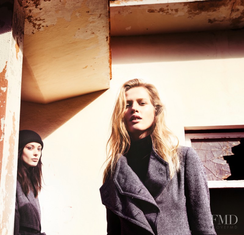 Laura Julie Schwab Holm featured in  the Drykorn advertisement for Autumn/Winter 2015