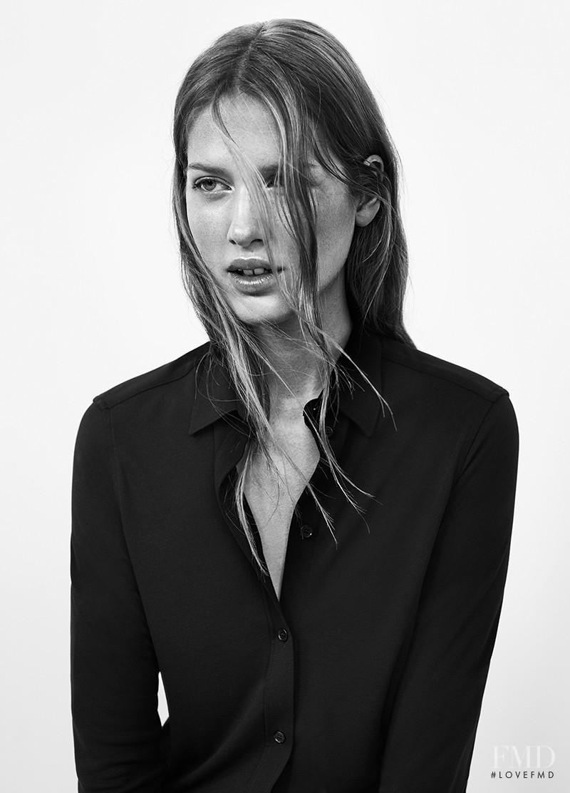 Laura Julie Schwab Holm featured in  the Filippa K lookbook for Spring/Summer 2015