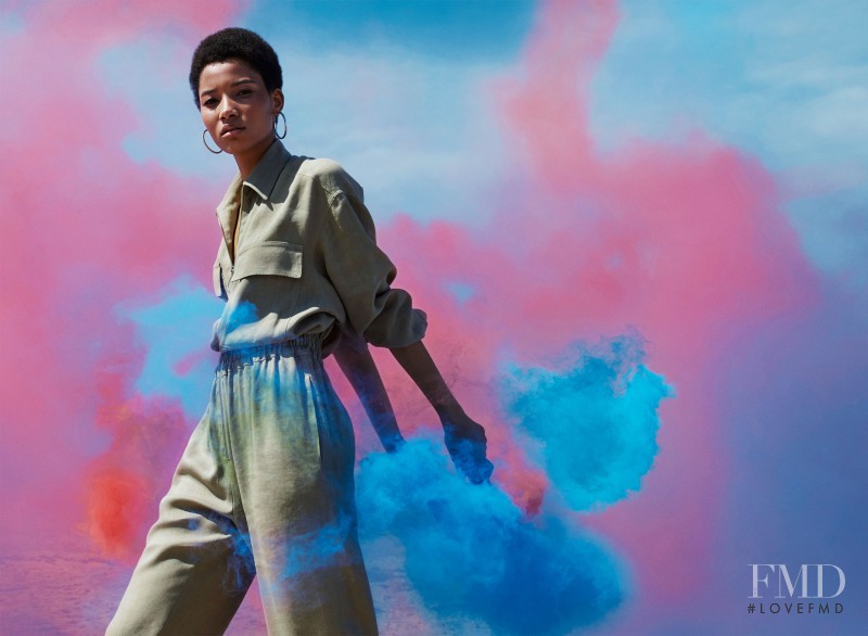 Lineisy Montero featured in  the Zara advertisement for Spring/Summer 2016