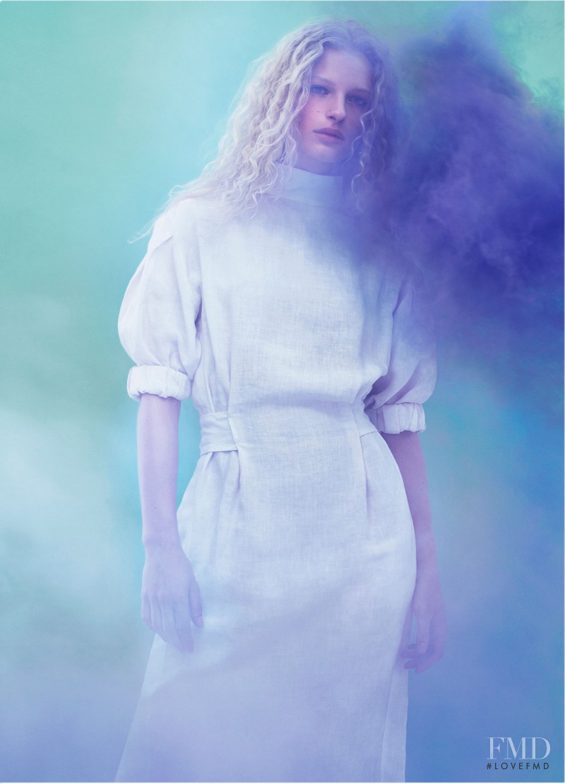 Frederikke Sofie Falbe-Hansen featured in  the Zara advertisement for Spring/Summer 2016