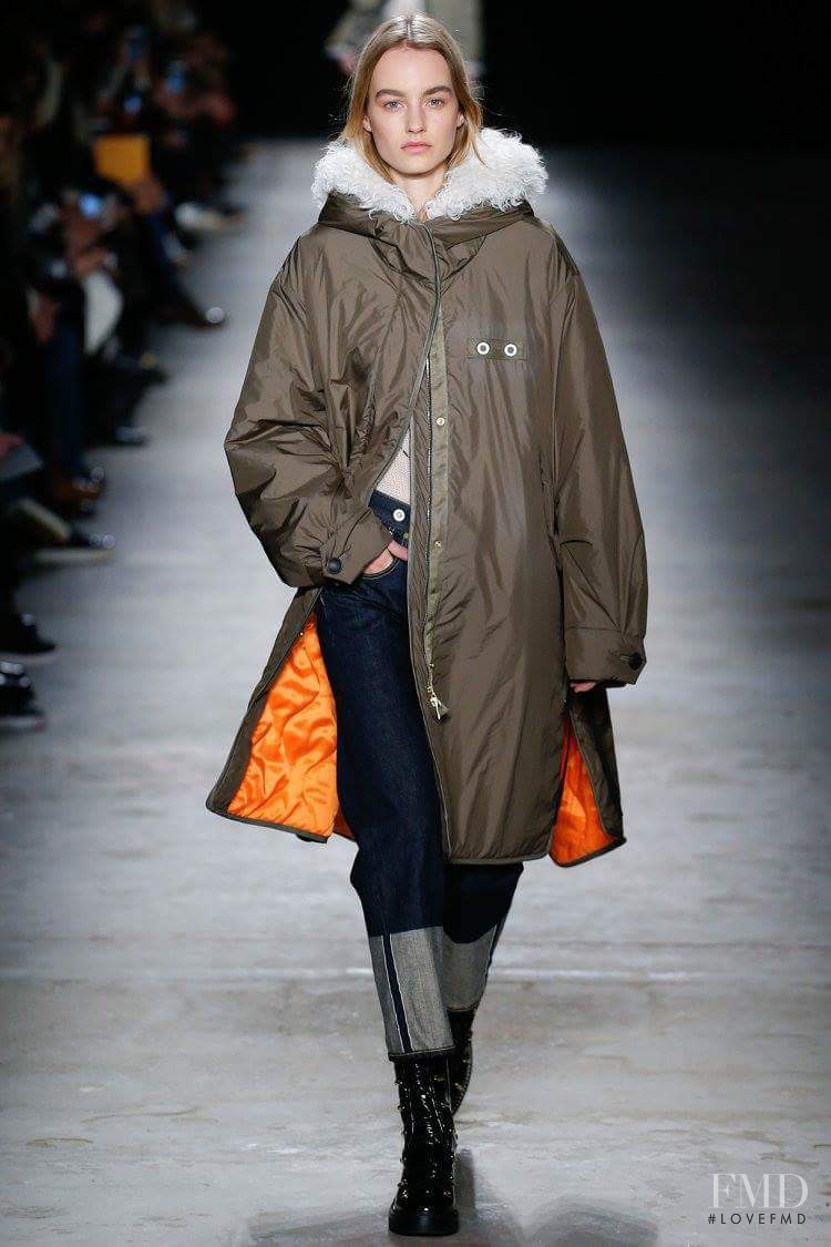 Maartje Verhoef featured in  the rag & bone fashion show for Autumn/Winter 2016