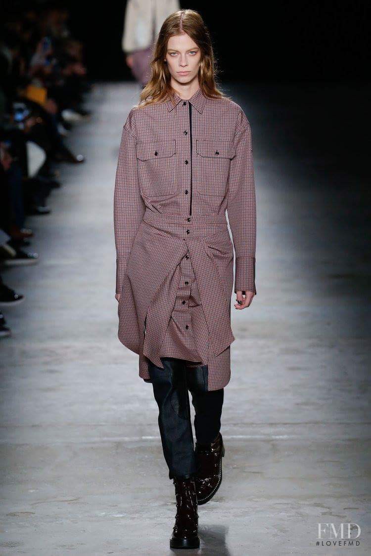 Lexi Boling featured in  the rag & bone fashion show for Autumn/Winter 2016