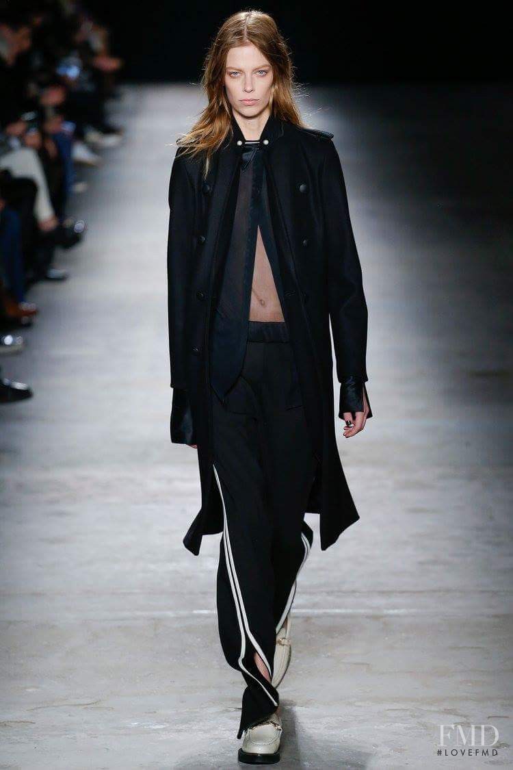 Lexi Boling featured in  the rag & bone fashion show for Autumn/Winter 2016