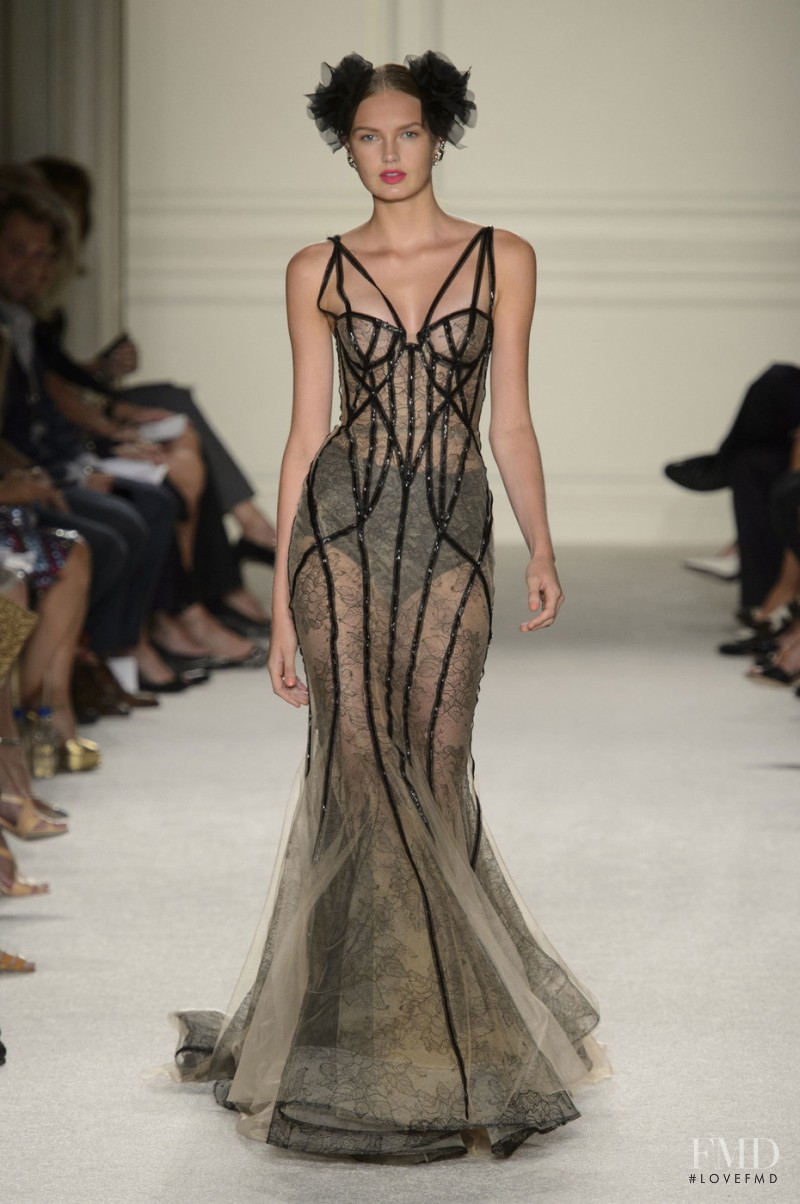 Romee Strijd featured in  the Marchesa fashion show for Spring/Summer 2016