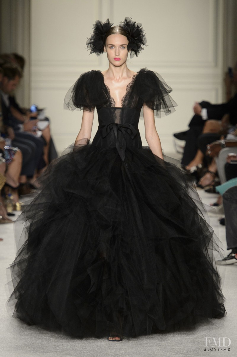 Stasha Yatchuk featured in  the Marchesa fashion show for Spring/Summer 2016