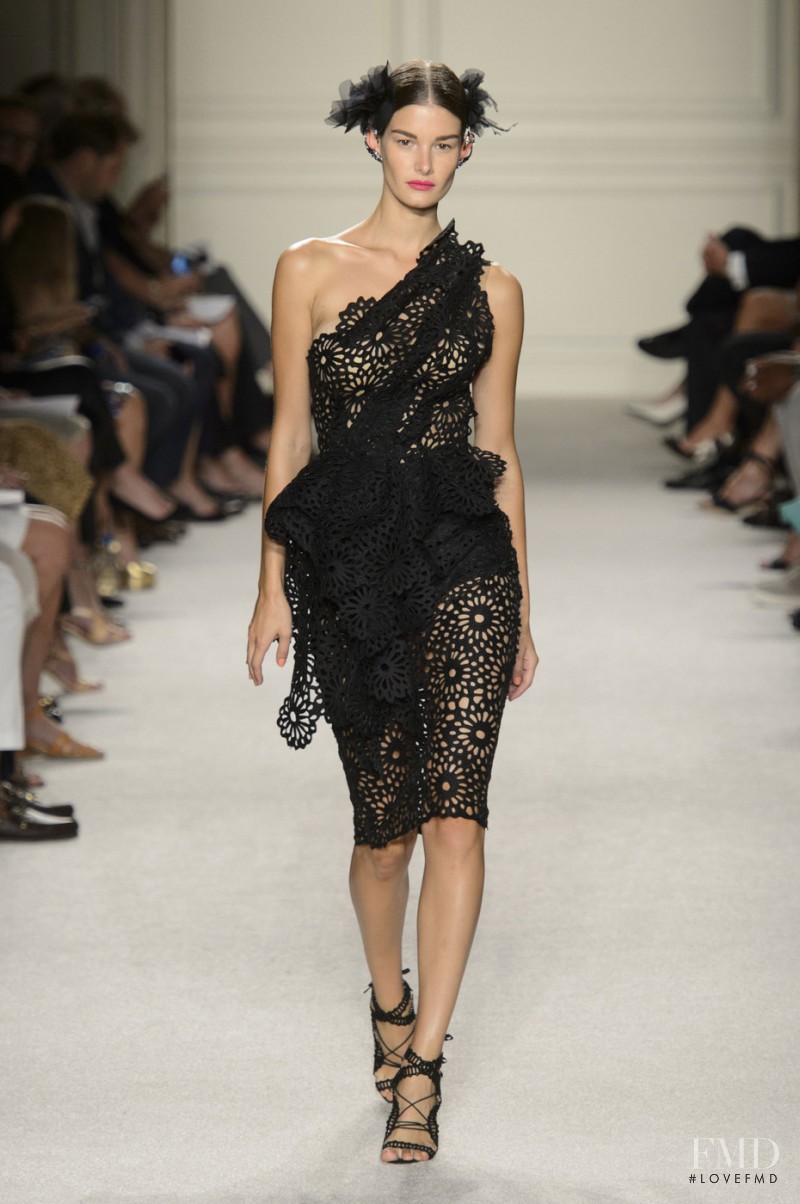 Ophélie Guillermand featured in  the Marchesa fashion show for Spring/Summer 2016