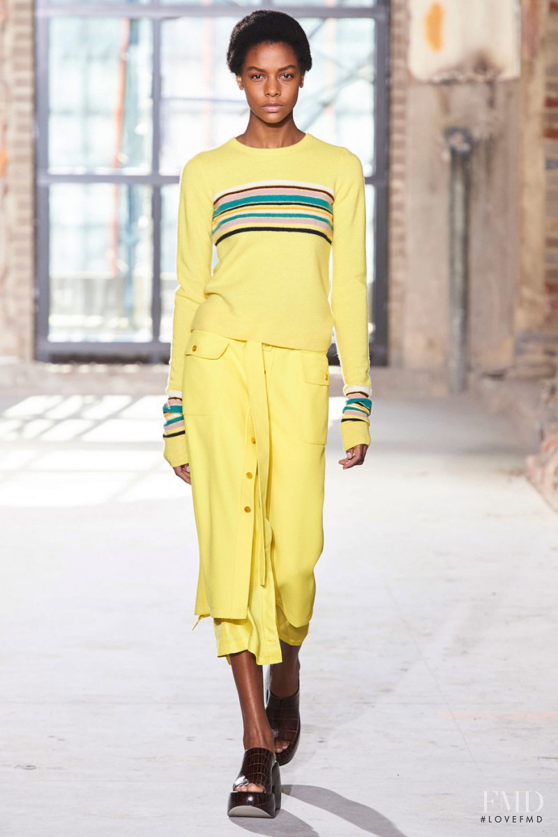 Karly Loyce featured in  the Sies Marjan fashion show for Autumn/Winter 2016