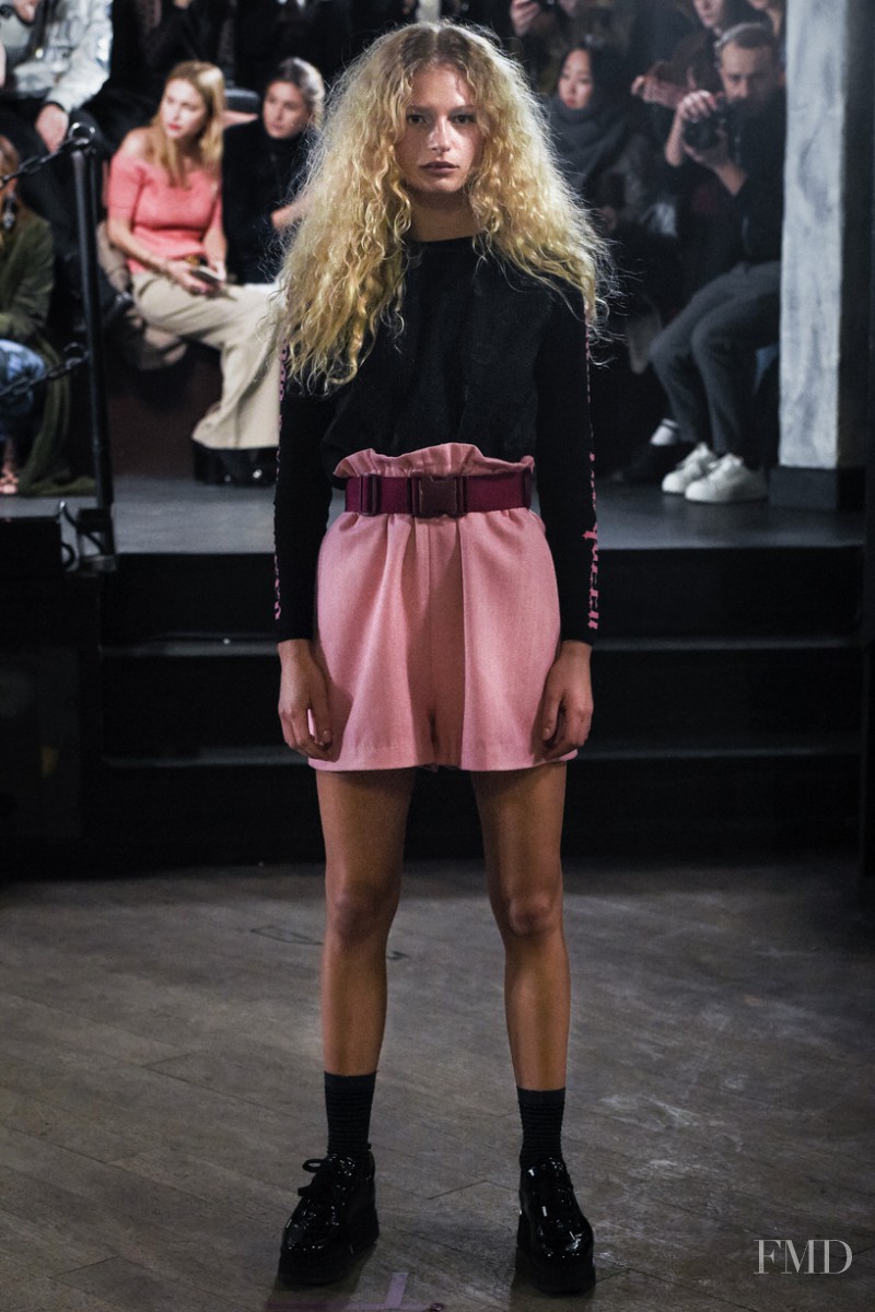 Frederikke Sofie Falbe-Hansen featured in  the Ganni fashion show for Autumn/Winter 2016