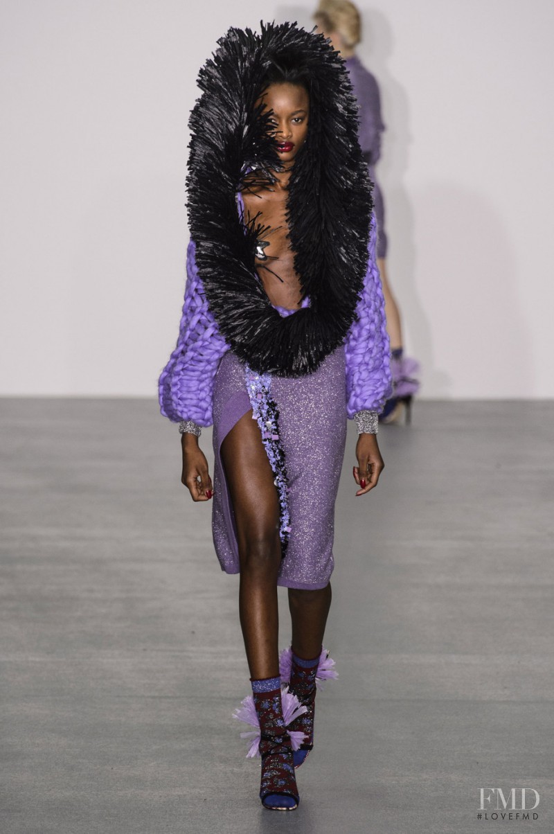 Mayowa Nicholas featured in  the Sister by Sibling fashion show for Autumn/Winter 2016