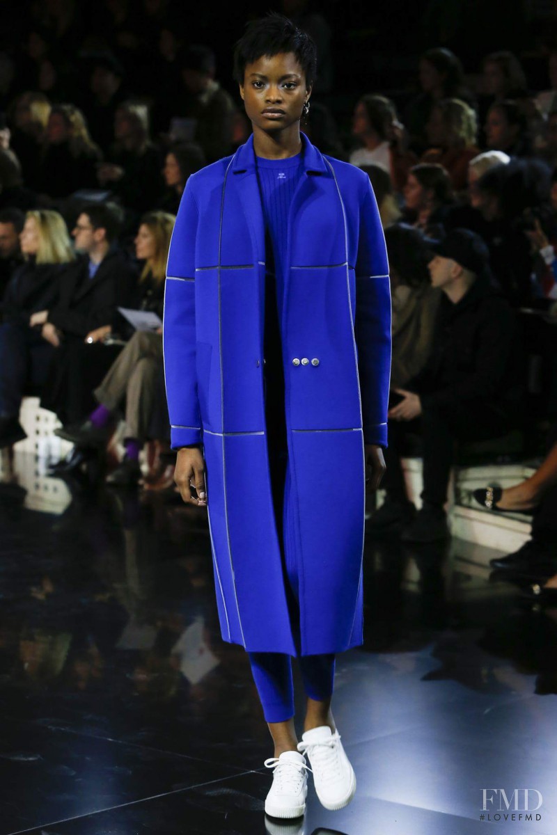Mayowa Nicholas featured in  the André Courrèges fashion show for Autumn/Winter 2016