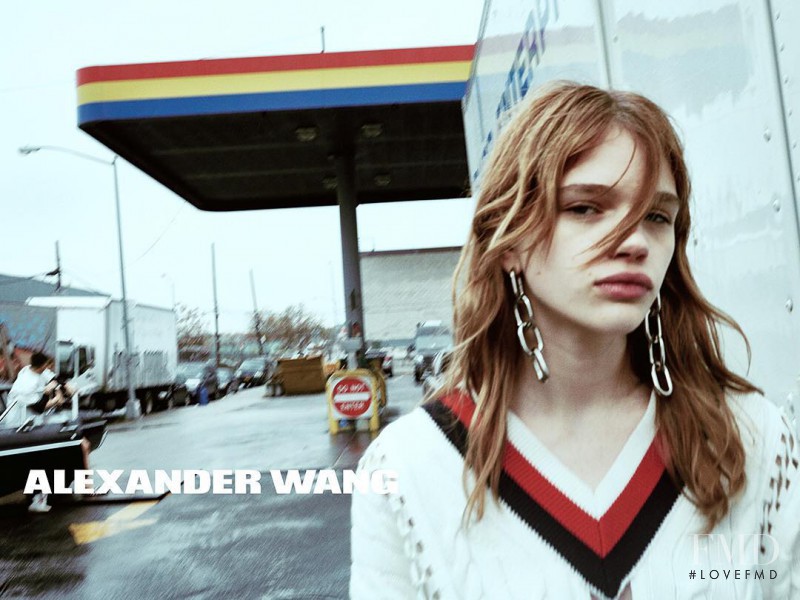 Stella Lucia featured in  the Alexander Wang advertisement for Spring/Summer 2016