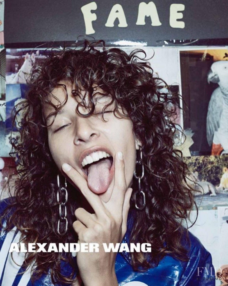 Alice Metza featured in  the Alexander Wang advertisement for Spring/Summer 2016