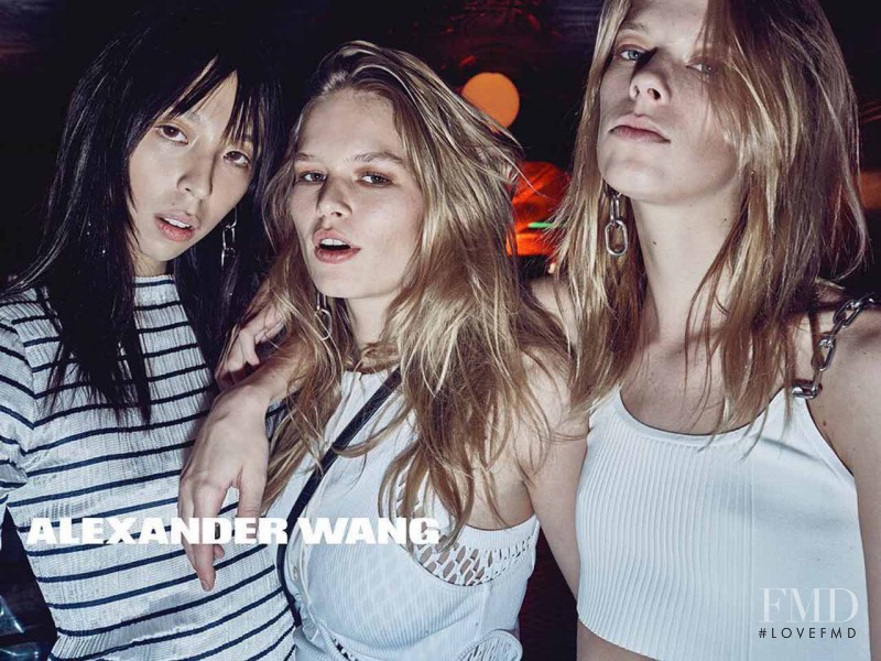 Anna Ewers featured in  the Alexander Wang advertisement for Spring/Summer 2016