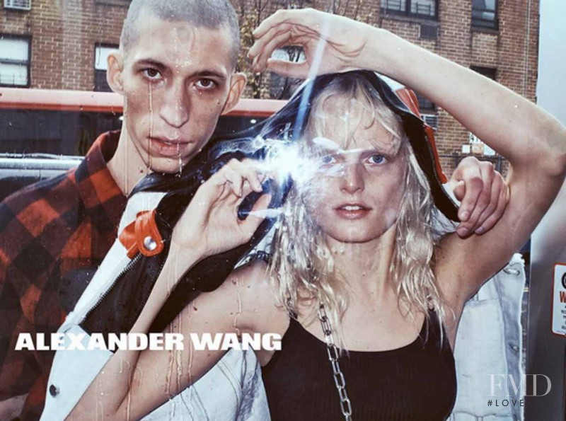 Hanne Gaby Odiele featured in  the Alexander Wang advertisement for Spring/Summer 2016