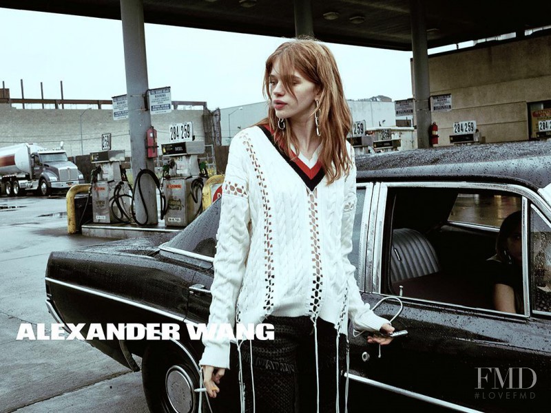 Stella Lucia featured in  the Alexander Wang advertisement for Spring/Summer 2016