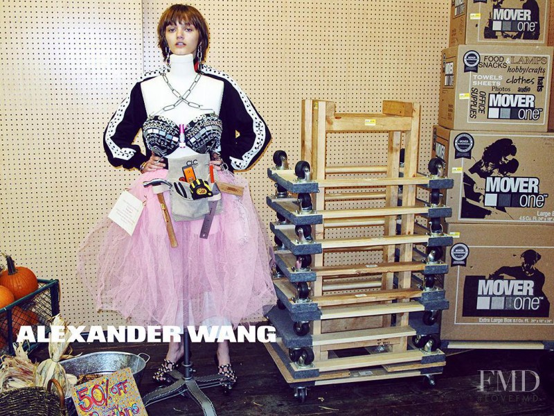 Peyton Knight featured in  the Alexander Wang advertisement for Spring/Summer 2016