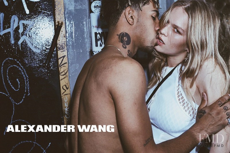 Anna Ewers featured in  the Alexander Wang advertisement for Spring/Summer 2016