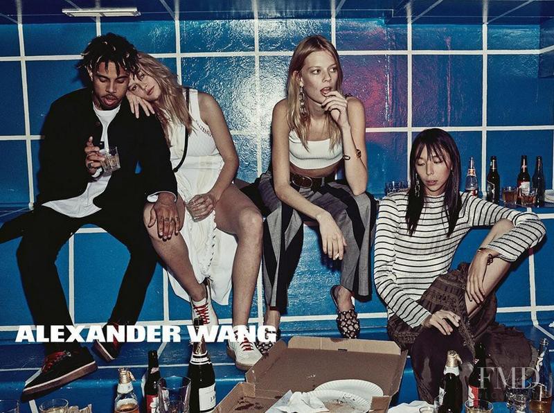 Anna Ewers featured in  the Alexander Wang advertisement for Spring/Summer 2016