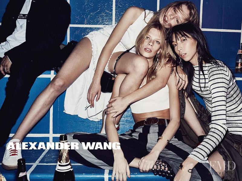 Anna Ewers featured in  the Alexander Wang advertisement for Spring/Summer 2016