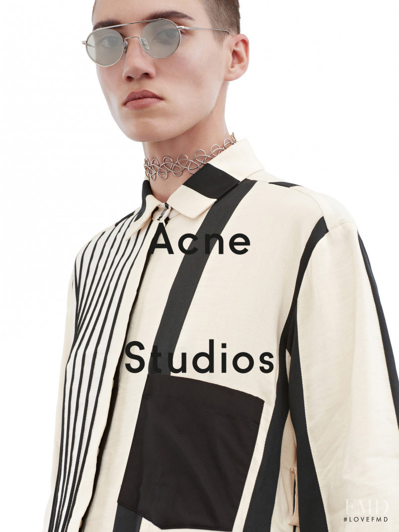 Tamy Glauser featured in  the Acne Studios lookbook for Winter 2016