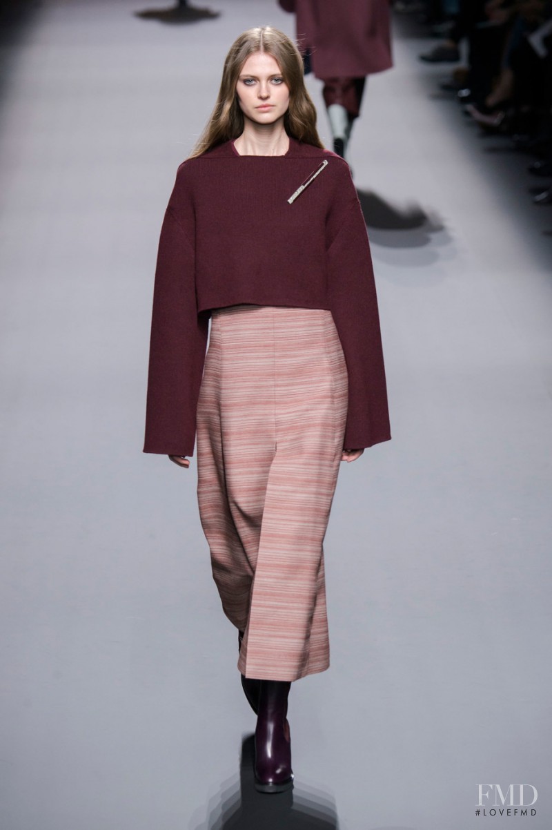 Natalia Bulycheva featured in  the Hermès fashion show for Autumn/Winter 2016