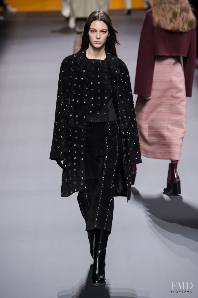 Vittoria Ceretti featured in  the Hermès fashion show for Autumn/Winter 2016
