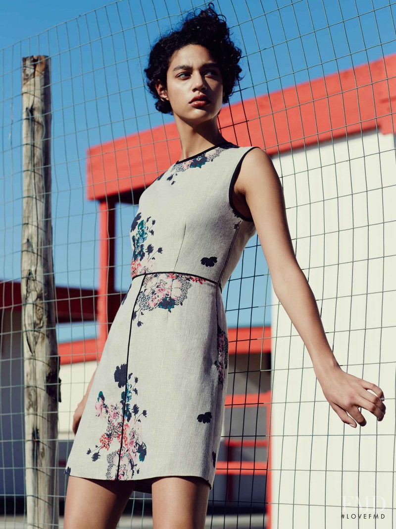 Damaris Goddrie featured in  the Sportmax advertisement for Spring/Summer 2016