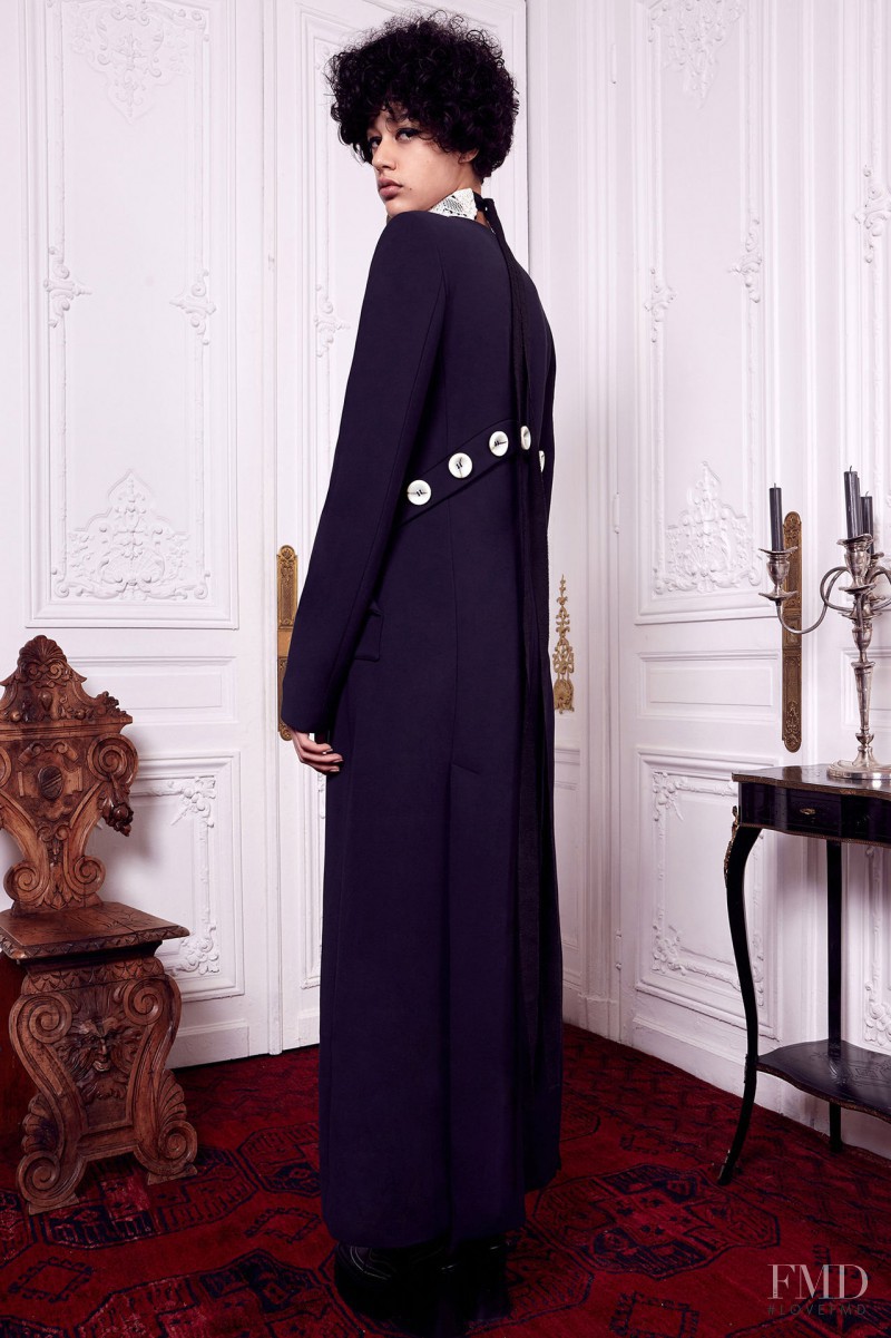 Damaris Goddrie featured in  the Ellery fashion show for Pre-Fall 2016