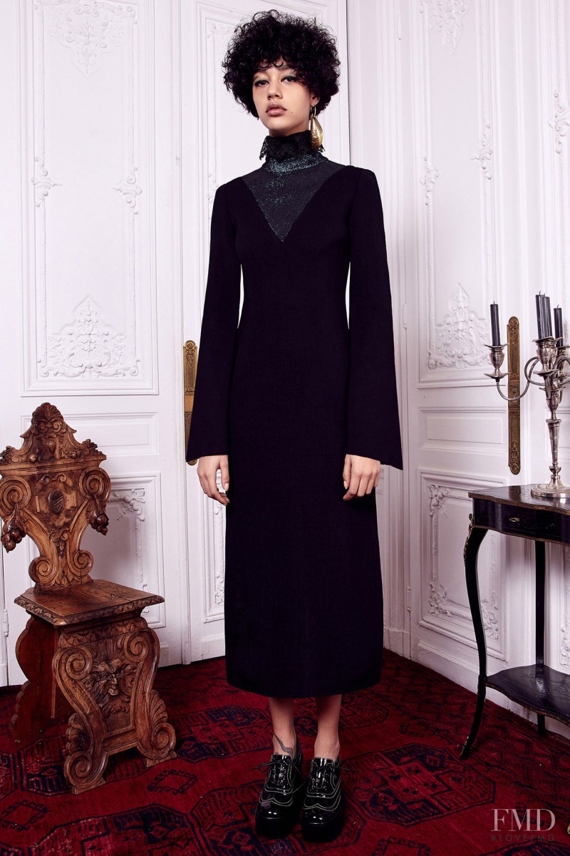 Damaris Goddrie featured in  the Ellery fashion show for Pre-Fall 2016