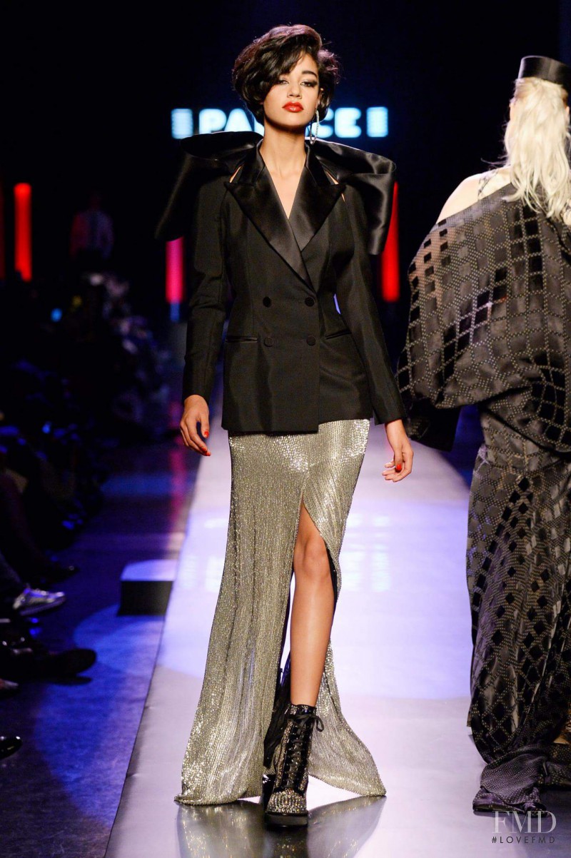 Damaris Goddrie featured in  the Jean Paul Gaultier Haute Couture fashion show for Spring/Summer 2016