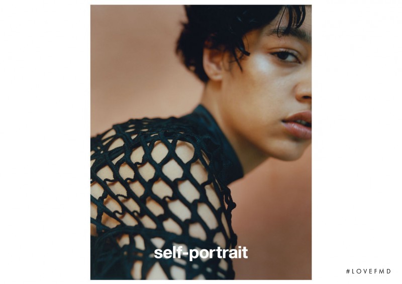 Damaris Goddrie featured in  the Self Portrait advertisement for Autumn/Winter 2015