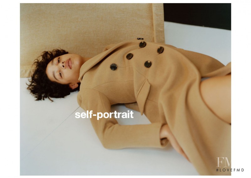 Damaris Goddrie featured in  the Self Portrait advertisement for Autumn/Winter 2015