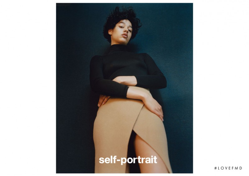 Damaris Goddrie featured in  the Self Portrait advertisement for Autumn/Winter 2015