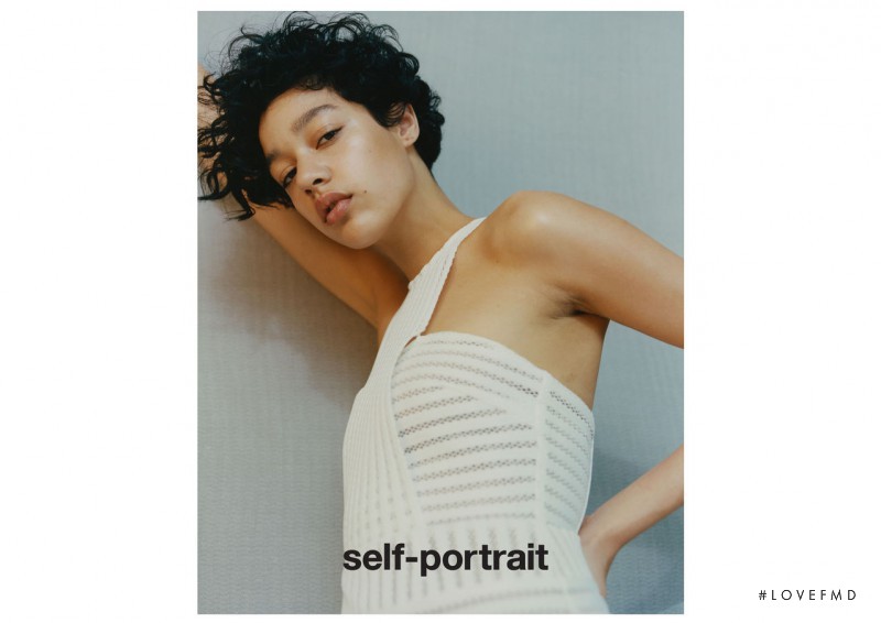 Damaris Goddrie featured in  the Self Portrait advertisement for Autumn/Winter 2015