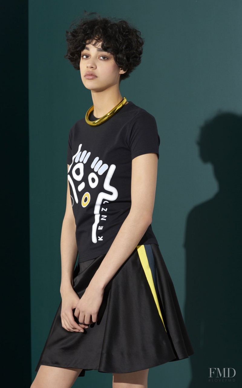 Damaris Goddrie featured in  the Kenzo lookbook for Spring/Summer 2015