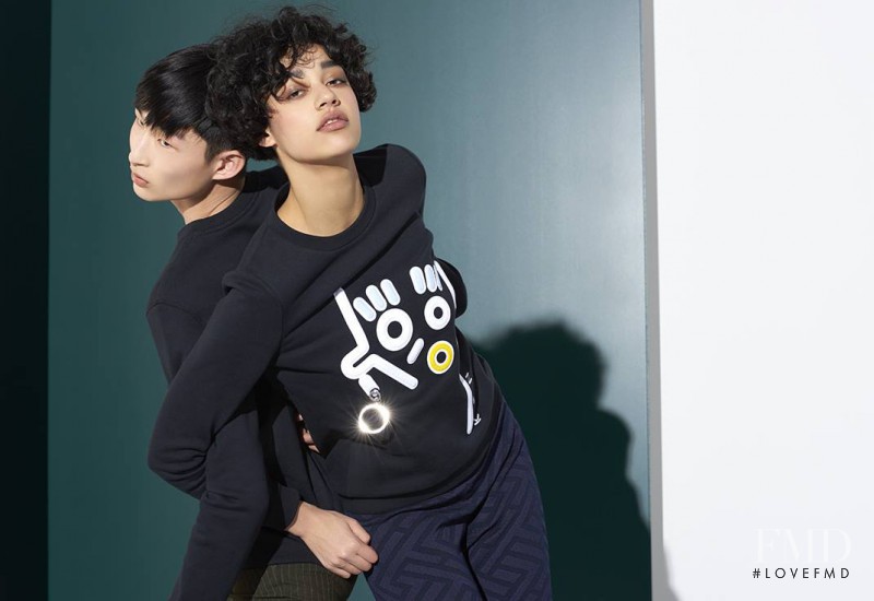 Damaris Goddrie featured in  the Kenzo lookbook for Spring/Summer 2015