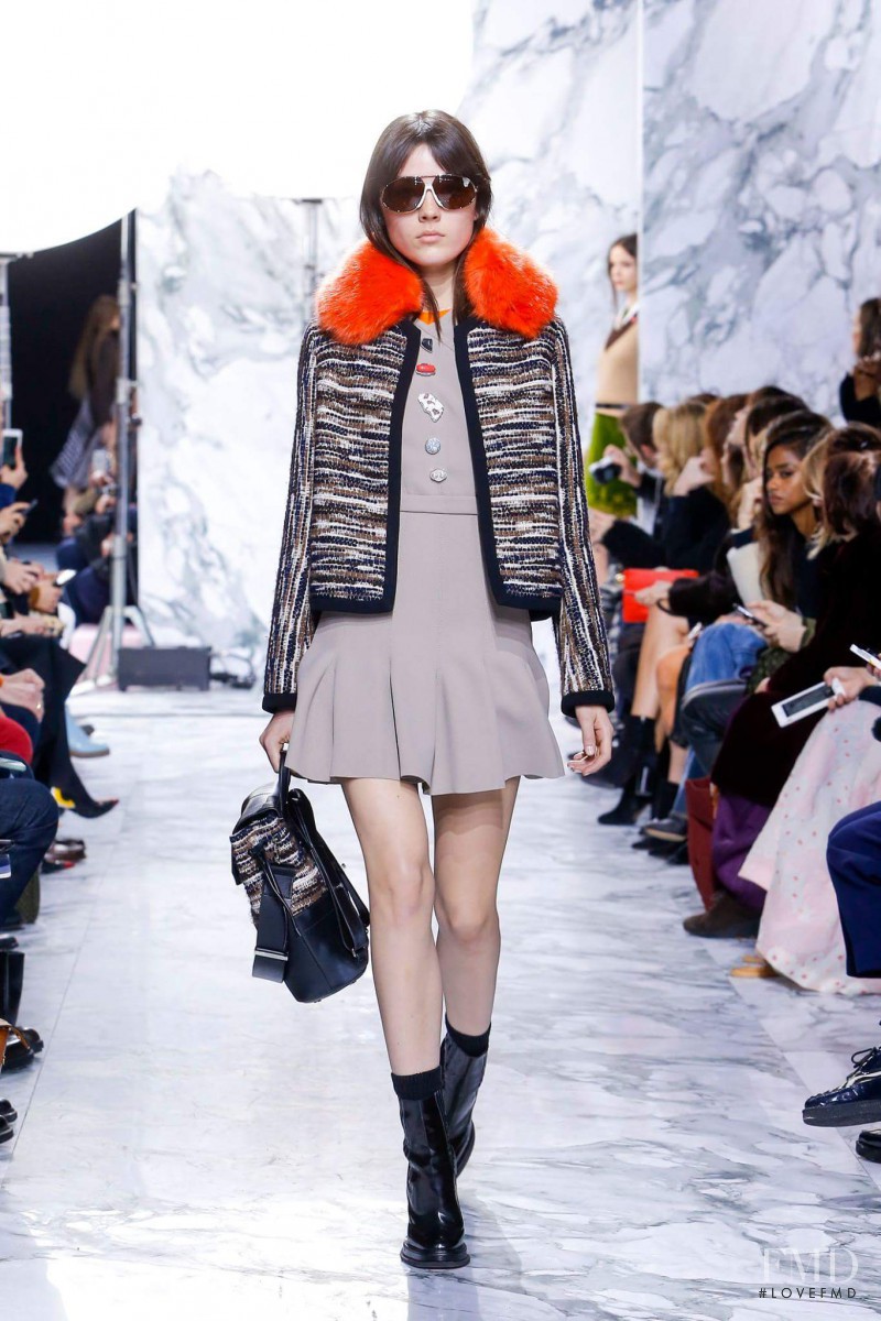 Lary Müller featured in  the Carven fashion show for Autumn/Winter 2016