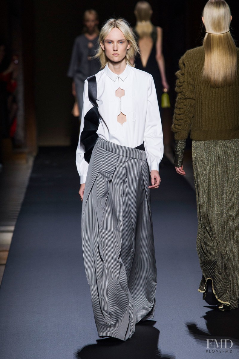 Harleth Kuusik featured in  the Vionnet fashion show for Autumn/Winter 2016