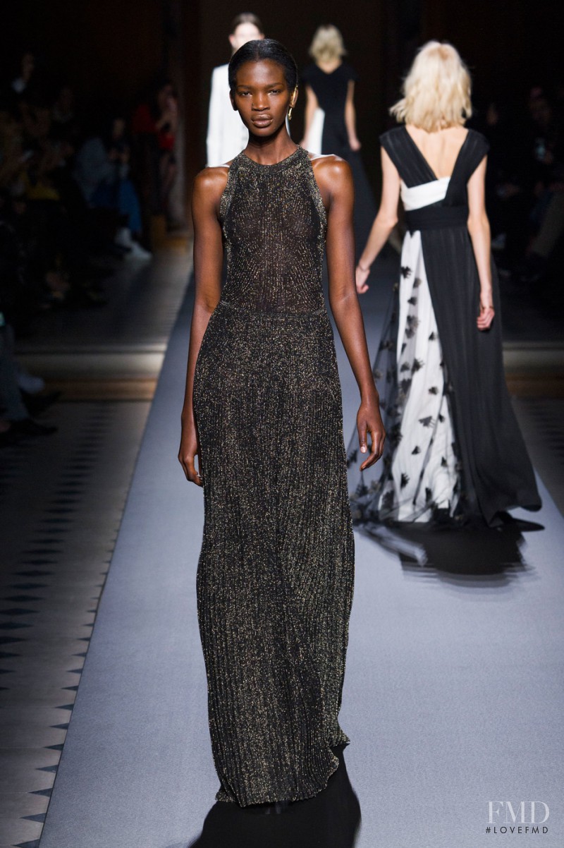 Aamito Stacie Lagum featured in  the Vionnet fashion show for Autumn/Winter 2016