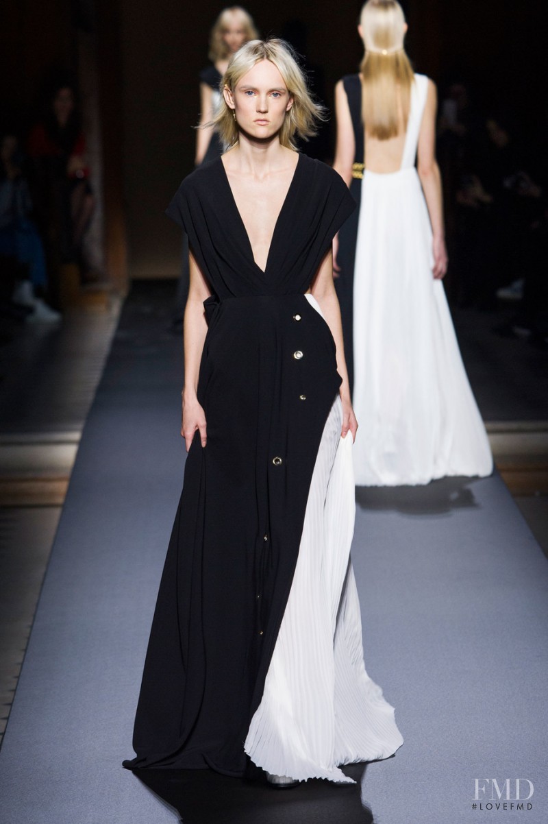 Harleth Kuusik featured in  the Vionnet fashion show for Autumn/Winter 2016