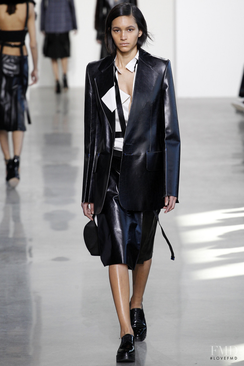 Hanne Linhares featured in  the Calvin Klein 205W39NYC fashion show for Autumn/Winter 2016