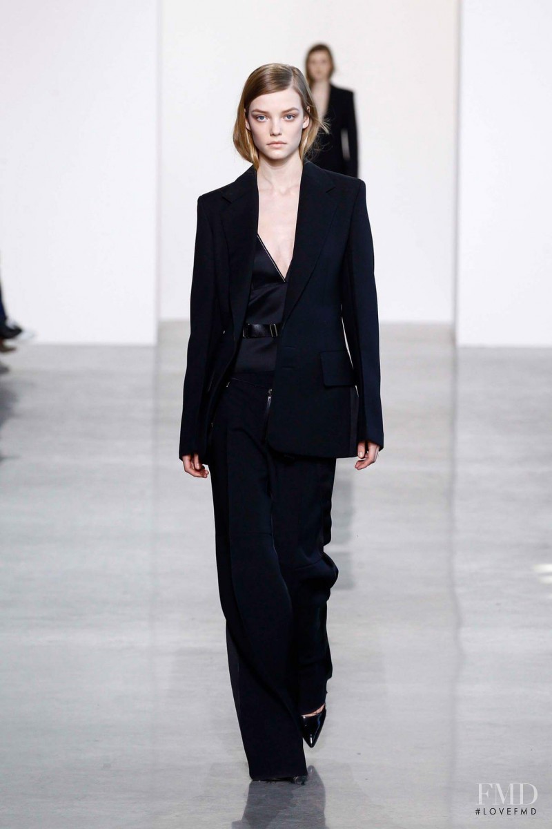 Roos Abels featured in  the Calvin Klein 205W39NYC fashion show for Autumn/Winter 2016