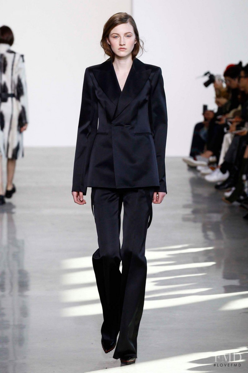 Emma Harris featured in  the Calvin Klein 205W39NYC fashion show for Autumn/Winter 2016