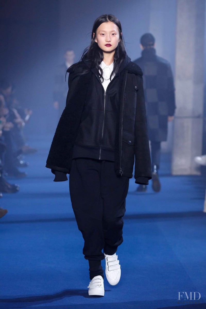 Wangy Xinyu featured in  the AMI Alexandre Mattiussi fashion show for Autumn/Winter 2016