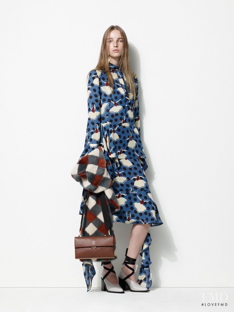 Jamilla Hoogenboom featured in  the Marni lookbook for Pre-Fall 2016