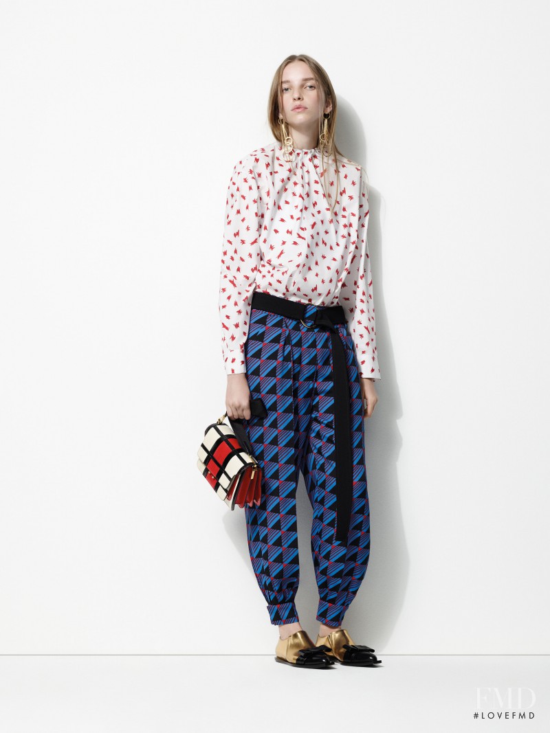 Jamilla Hoogenboom featured in  the Marni lookbook for Pre-Fall 2016