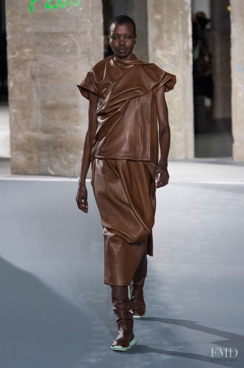 Nykhor Paul featured in  the Rick Owens Mastodon fashion show for Autumn/Winter 2016
